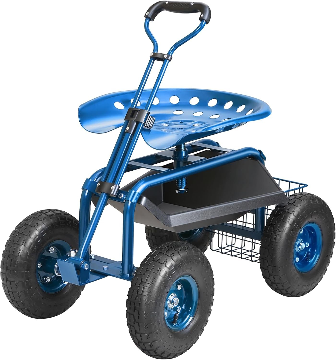 VEVOR Garden Seat with Wheels VEVOR Garden Tools rolling seat with 360-degree swivel, perfect for gardening tasks.