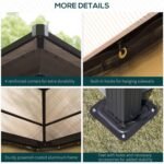 The Gazebo Canopy with mesh sidewalls and privacy curtains for a comfortable outdoor environment.