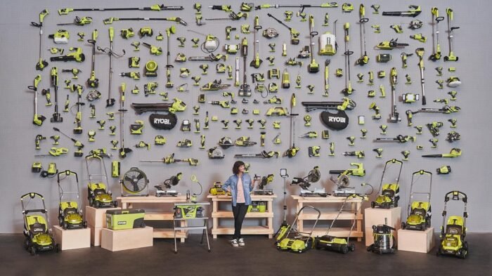 Ryobi garden tools secateurs in use for precise pruning and cutting, ideal for any garden task.
