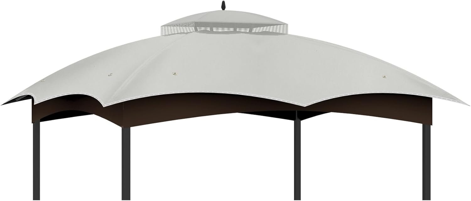gazebo-canopy-10x12-replacement-sco-canopy The replacement gazebo canopy fits securely on Lowe's 10x12 Allen Roth gazebo frame.