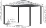 The lightweight hardtop gazebo is easy to assemble, move, and store.