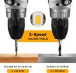 Durable power tools for home improvement set with 20V cordless drill, charger, and 1.5 AH lithium-ion battery for extended runtime.