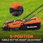 The electric lawn mower providing a greener alternative to traditional gas-powered mowers.