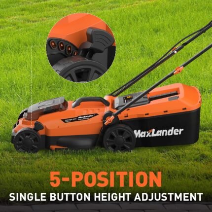 The electric lawn mower providing a greener alternative to traditional gas-powered mowers.